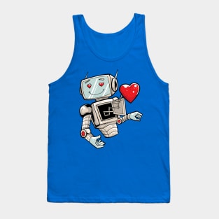 Robot Love Illustration Tank Top